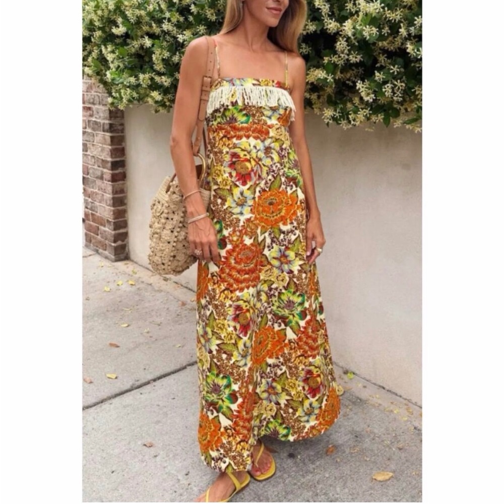 Alemais LANA SQUARE NECK DAY DRESS